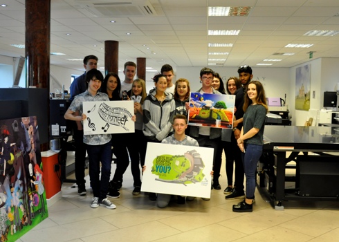 Graphic Design students from South Cheshire College 