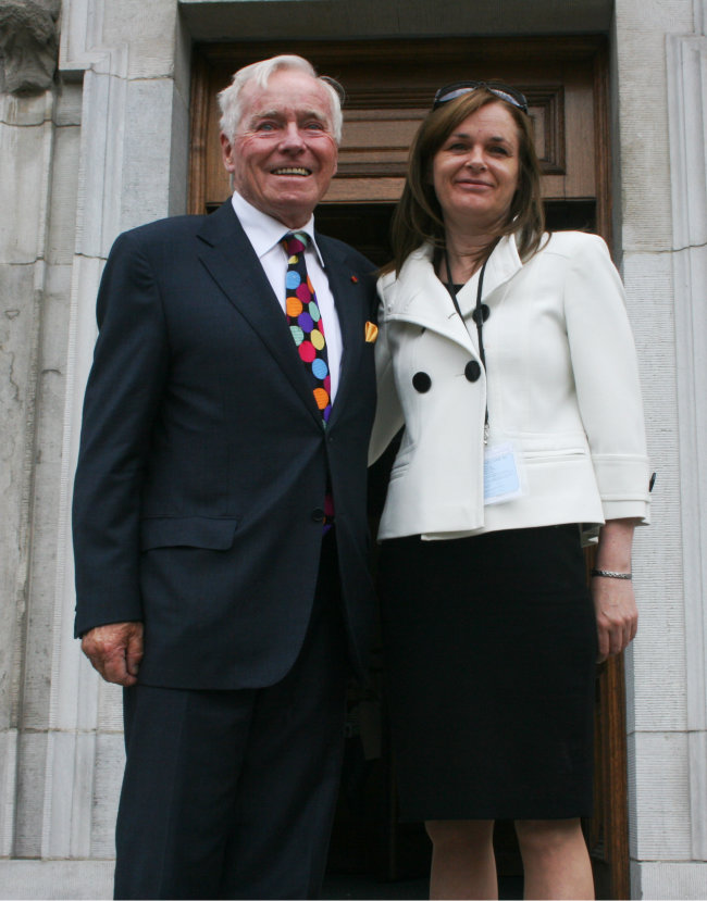 Senator Feargal Quinn and Councillor Lorna Nolan