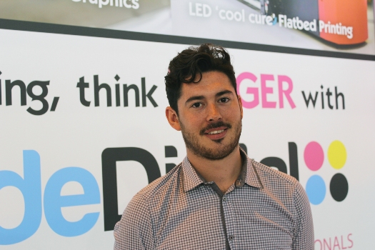 Luke Drogan, business development manager at SuperWide Digital, now has all the right equipment to meet his customers' expectations