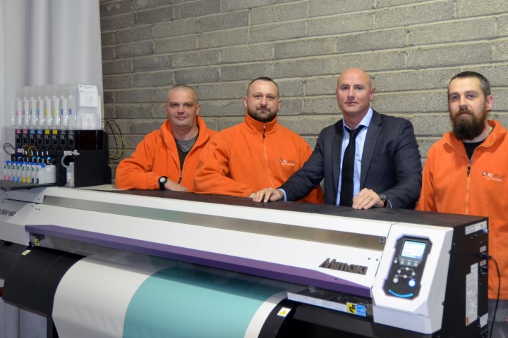 IQ Group's print team (from L to R): Andrew Zugaj, Artur Szubert, Gary Upton and Sean Morgan.