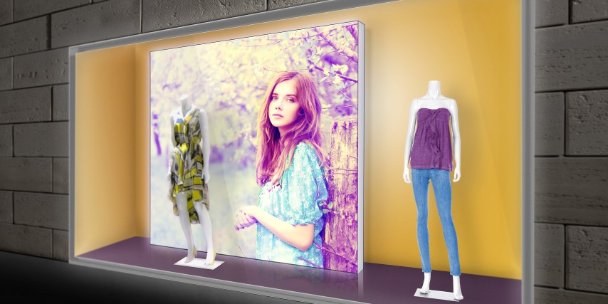 Fabrics from Soyang Europe's new range of HP Latex certified materials are suitable for retail and soft signage applications