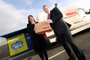 Orla Sheils, general manager of Parcel Motel and Jason McCourt, logistics manager of Viking in Ireland